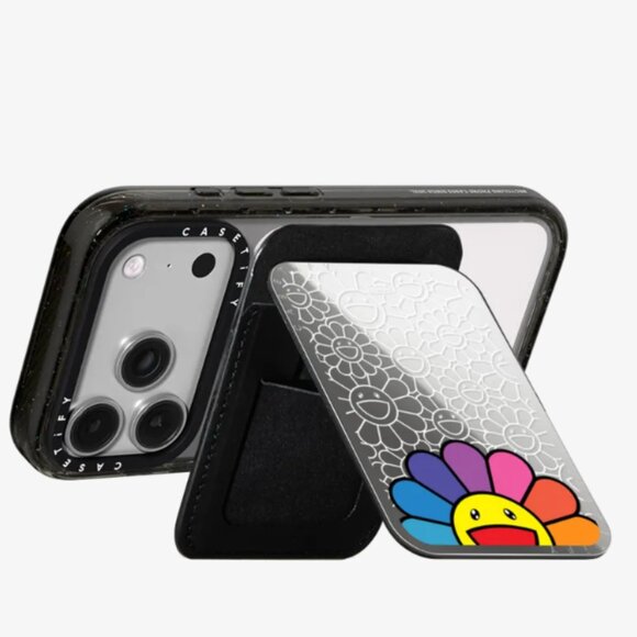 Takashi Murakami Casetify Snappy Cardholder Stand, Mirror finish, NEW authentic!